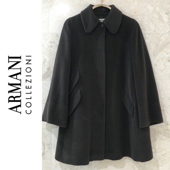 Armani Collezioni Jackets & Blazers - ARMANI COLLEZIONI {12} Coat Cashmere Blend Brown